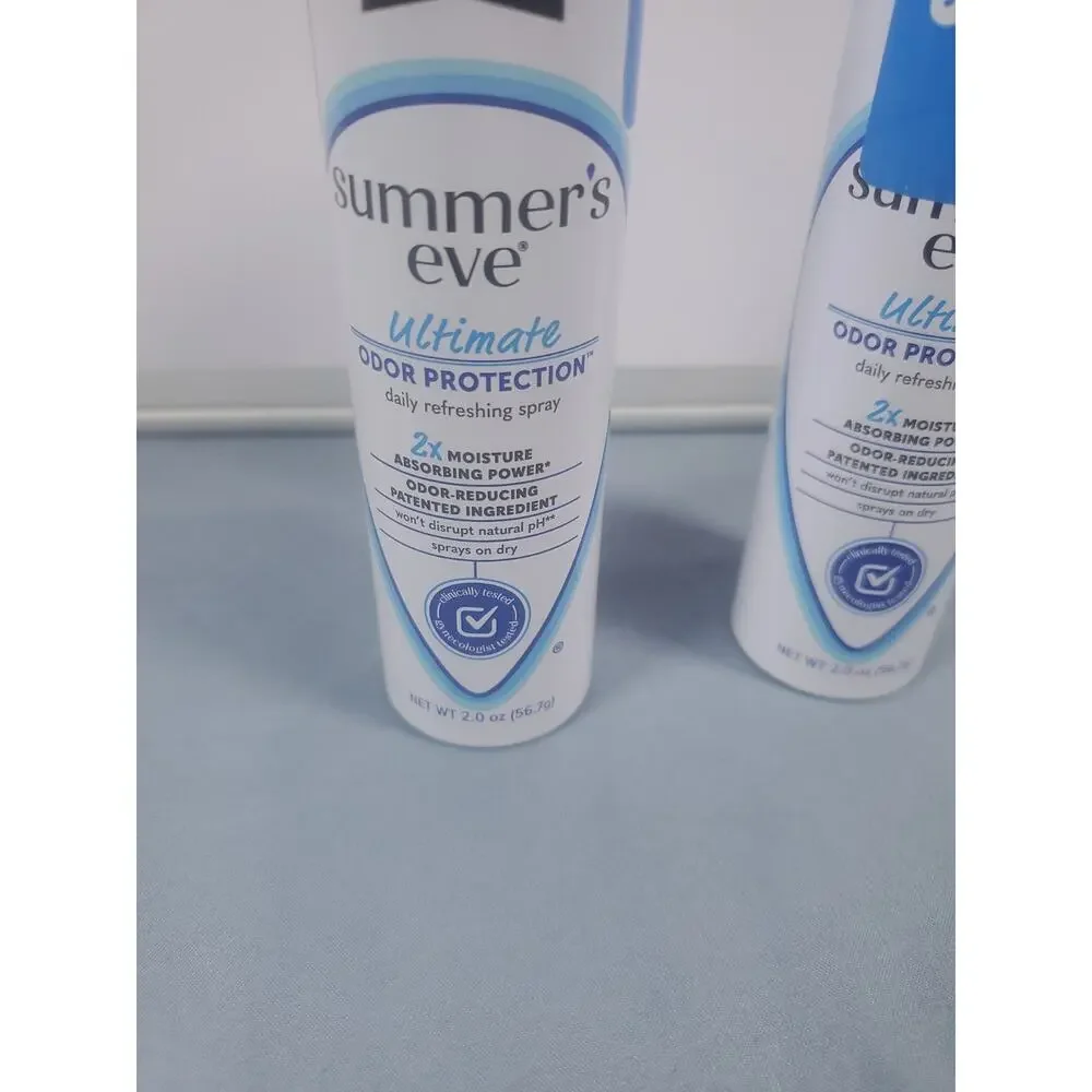 Lot of 2 Summer's Eve Ultimate Odor Protection Feminine Spray 2 oz Sealed New